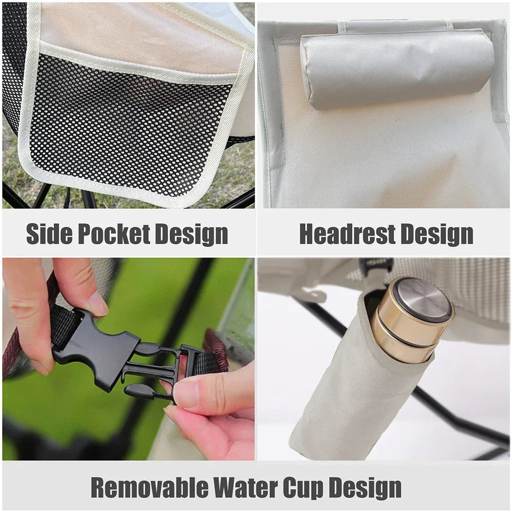 Portable Folding Outdoor Chair Aluminum Frame
