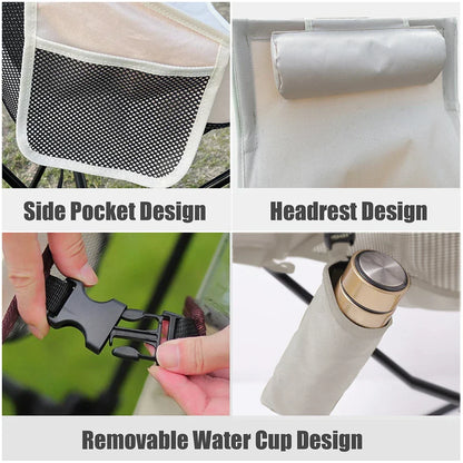Portable Folding Outdoor Chair Aluminum Frame