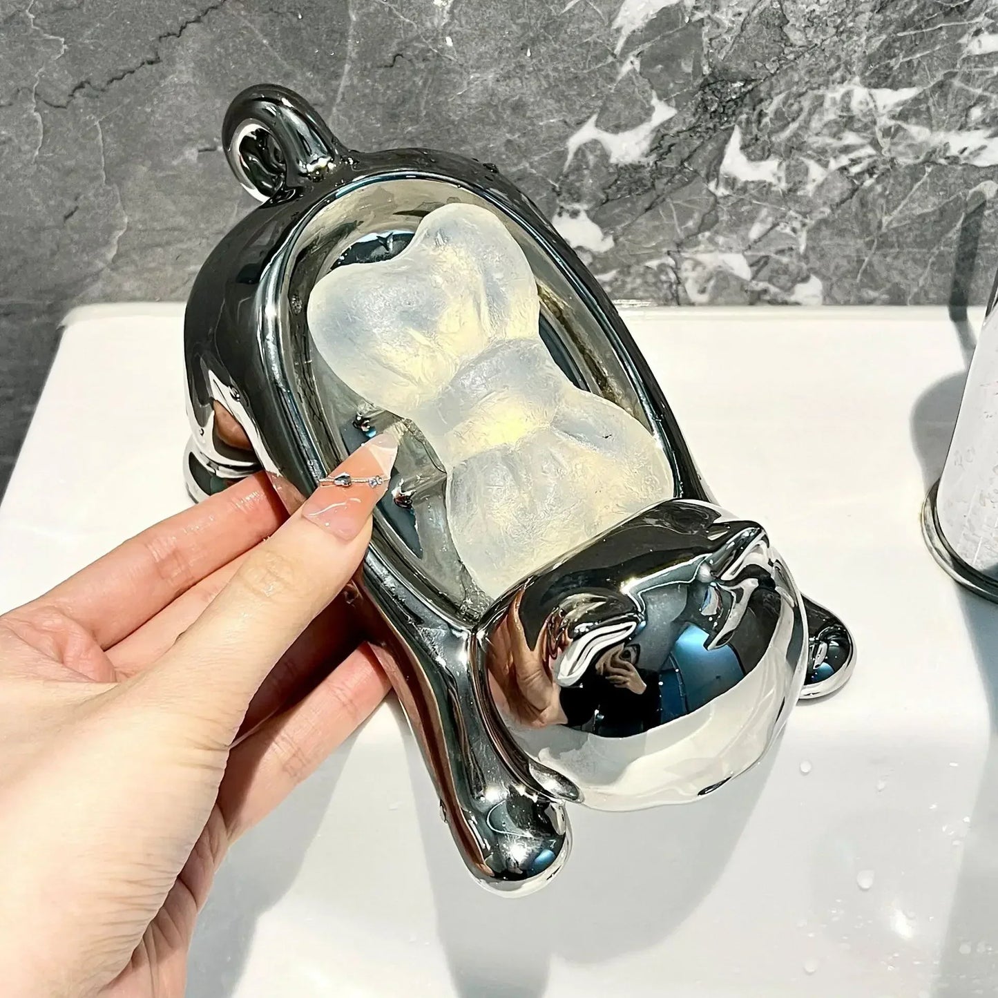 Flexible Cat Shaped Soap Dish