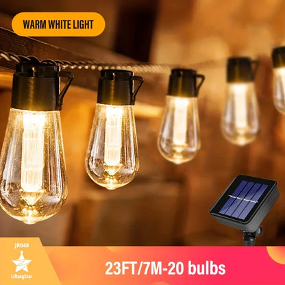 Outdoor Solar Powered String Lights Waterproof