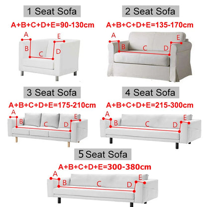 Stretchy Fitted Sofa Slipcover with Textured Pattern