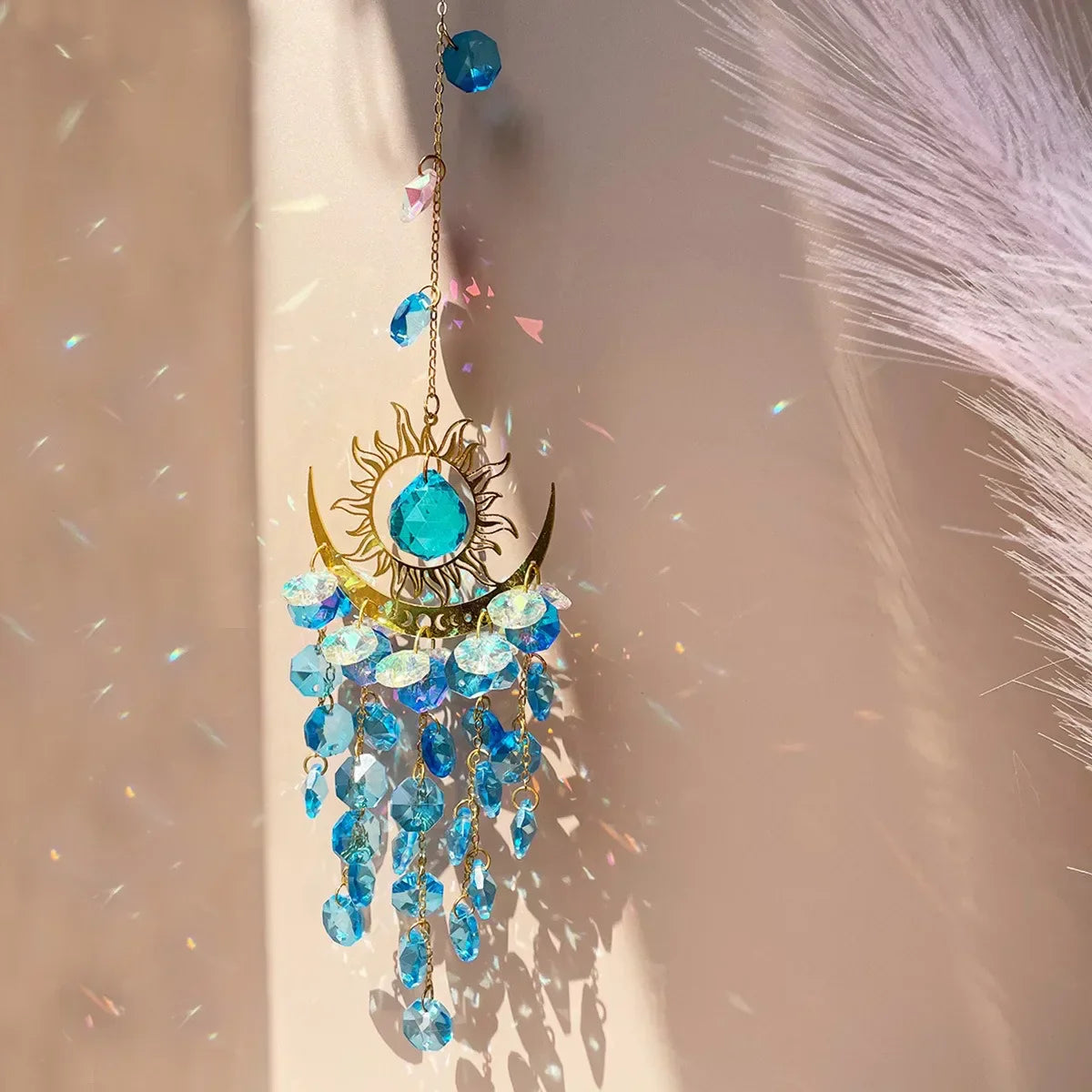 Sparkling Crystal Glass Sun Catcher - Yeezlab