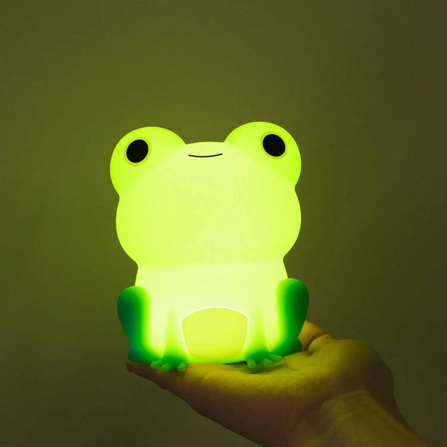 Colorful Kids Nightlight Frog with Timer and USB Recharge - Yeezlab