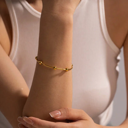 Elegant Split Ball Bangle Bracelet - Yeezlab