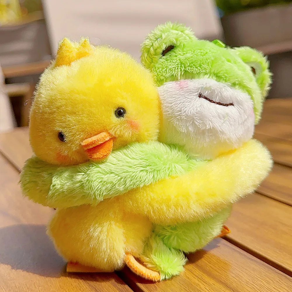 Cuddly Animal Hug Keychain Plush Toys