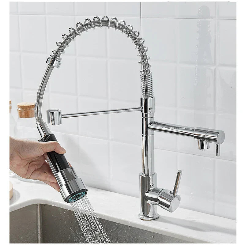 Premium 2 Handle Oil Rubbed Bronze Kitchen Faucet