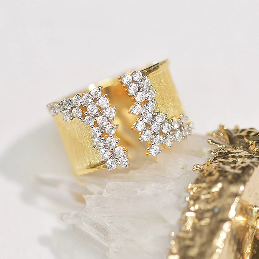 Luxury Crystal Statement Open Ring - Yeezlab