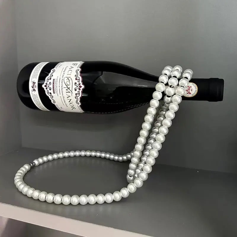 Luxury Glass Wine Bottle Holder Stand