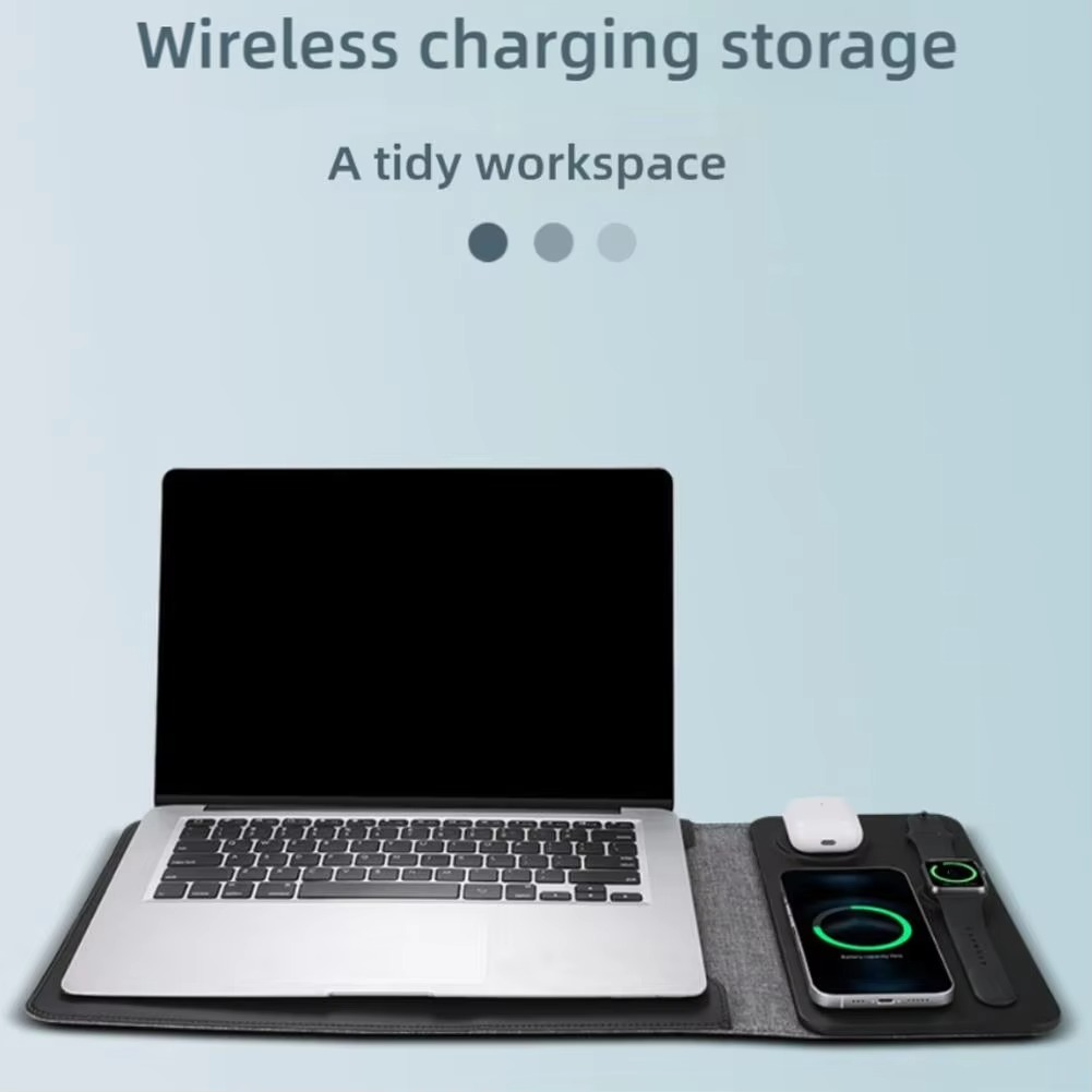 Portable 3-in-1 Laptop Charger Sleeve with Pad