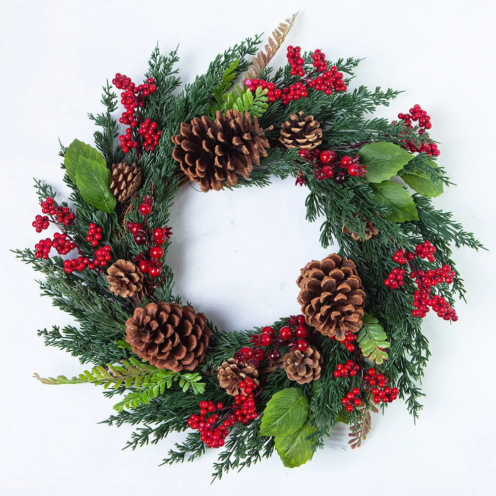 Fresh Holiday Red Berry Wreath