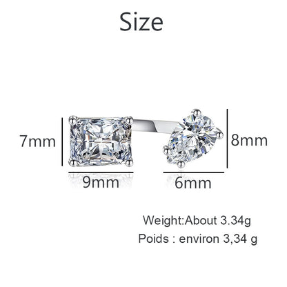 Sparkling Drop Zircon Fashion Adjustable Ring