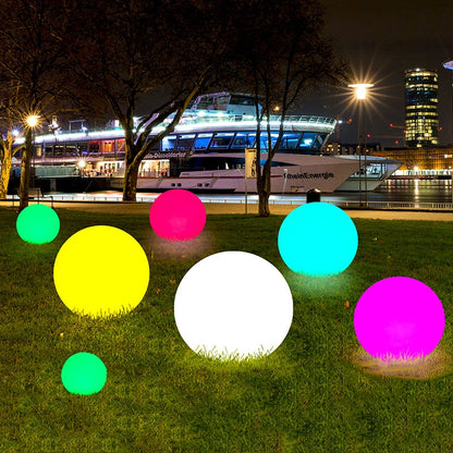 Bright Outdoor Solar Powered Garden Ball Lamp