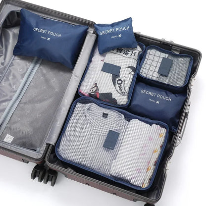 Practical 6-Piece Travel Luggage Organizer Set