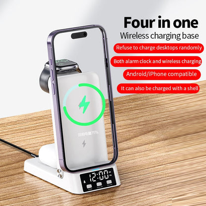 Compact 4 in 1 Wireless Charging Station