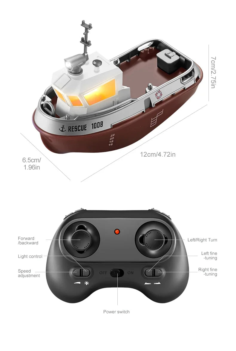 Fast Mini RC Electric Boat Toy
