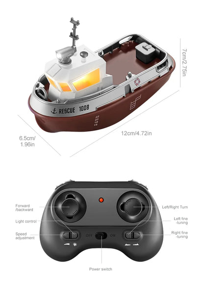 Fast Mini RC Electric Boat Toy