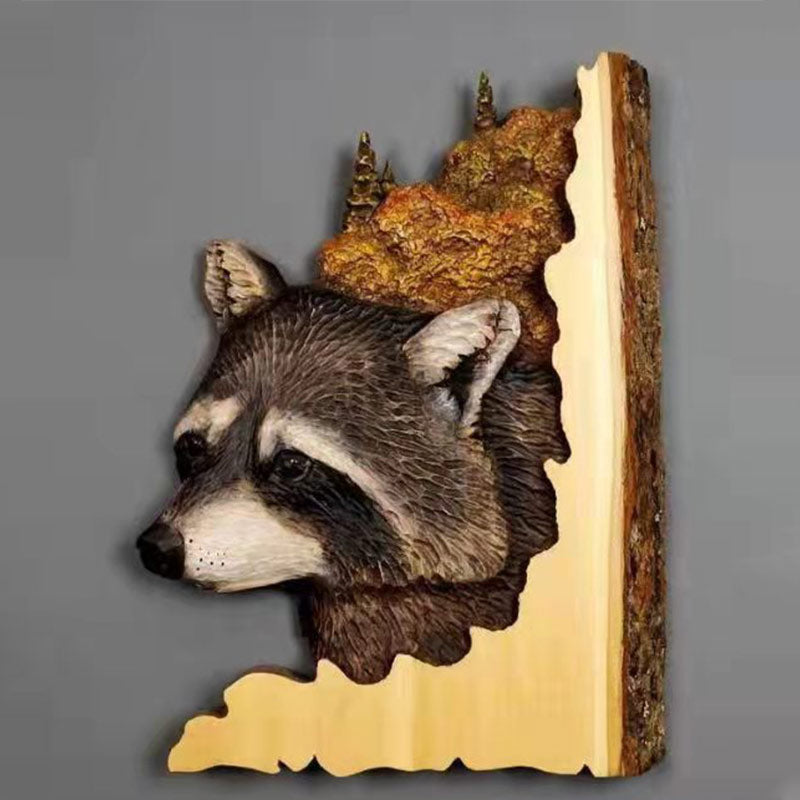 Unique Wooden Animal Figurine Home Decor