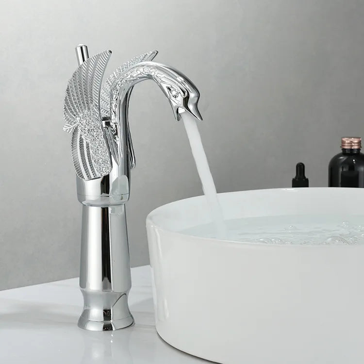 Luxury Single Handle Gold Bathroom Faucet - Yeezlab