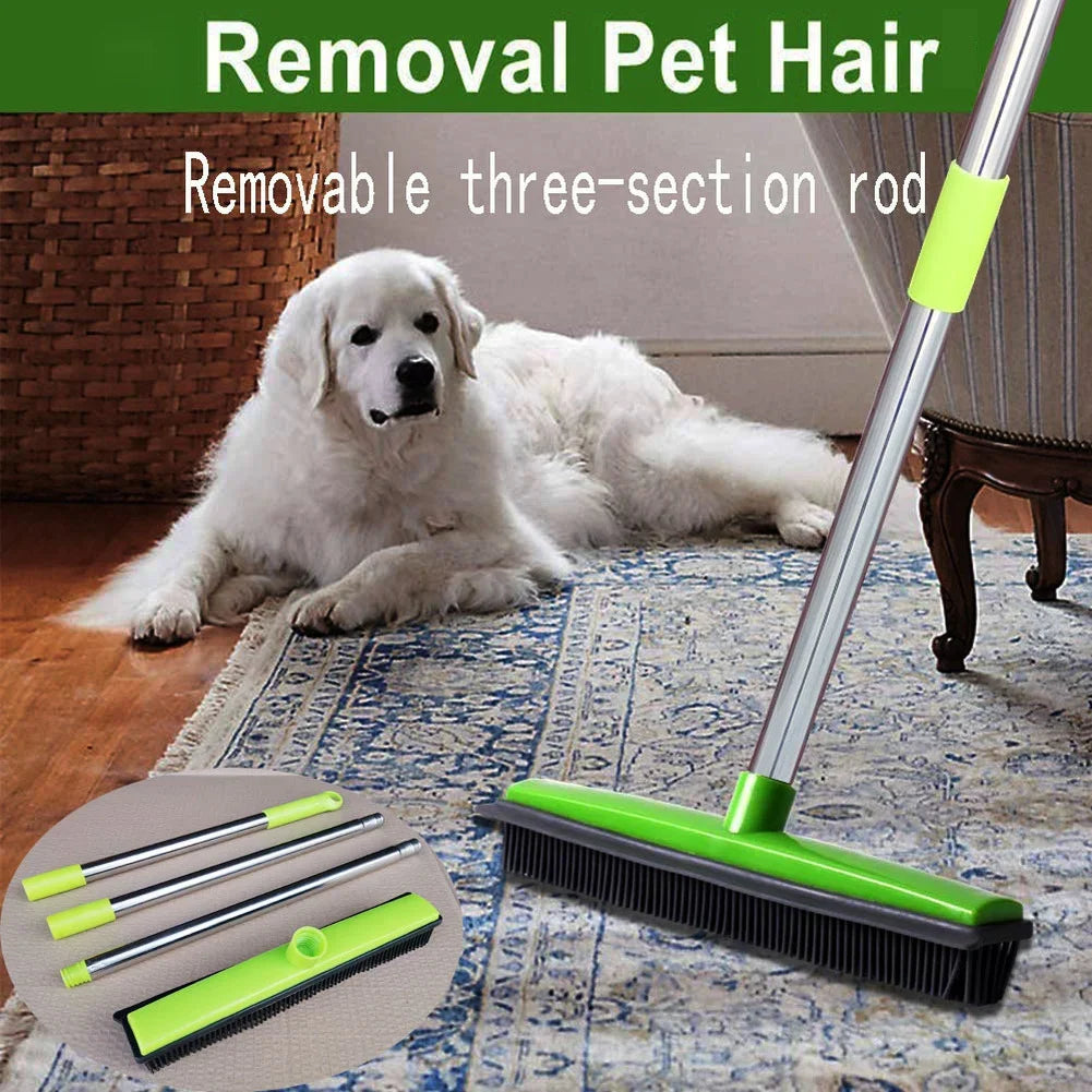 Pet Hair Sweeper Extendable Carpet Broom