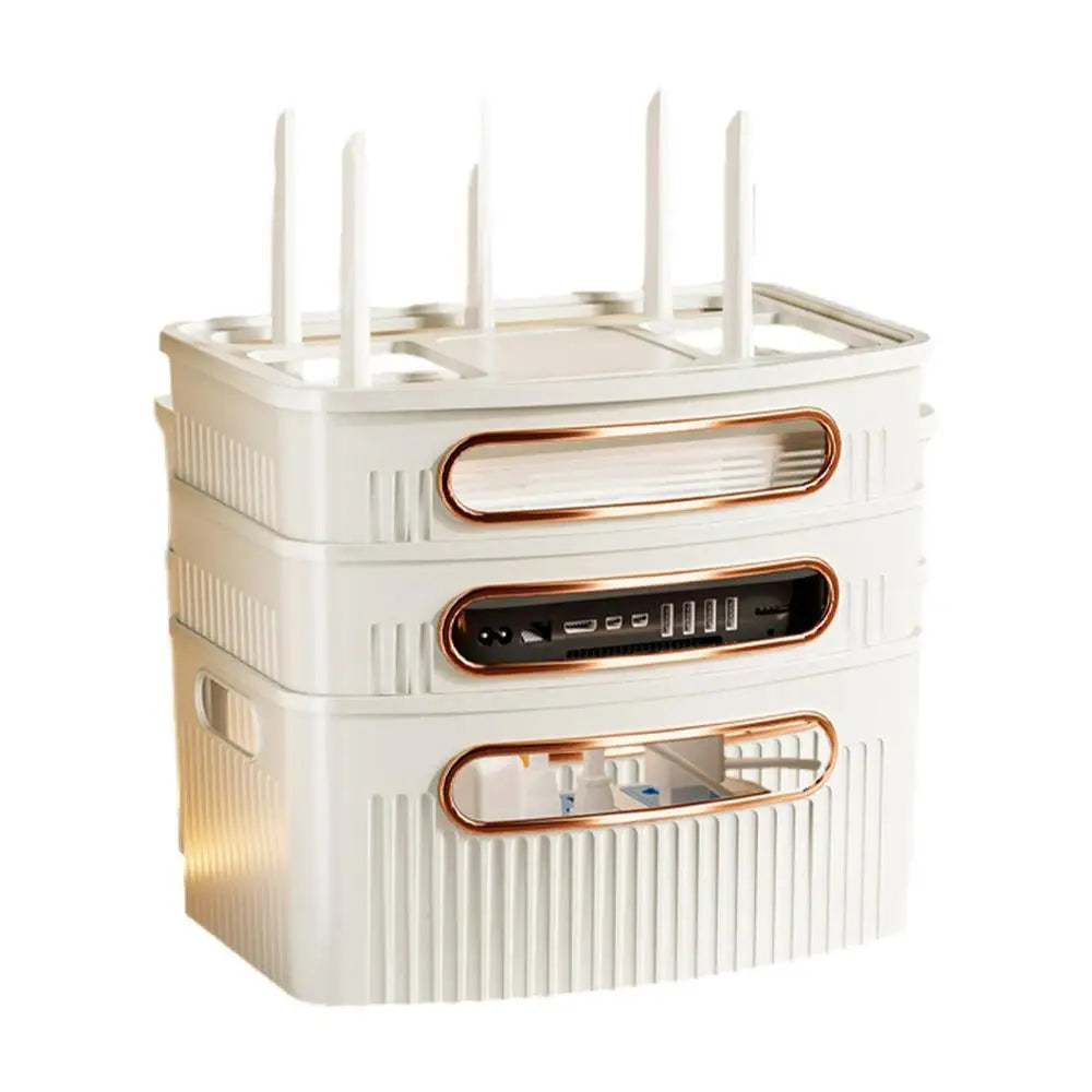 Protective Mesh Home Router Storage Container Box - Yeezlab