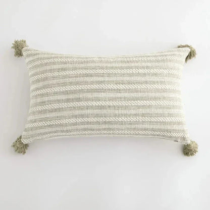 Stylish Home Cushion Cover with Decorative Tassels
