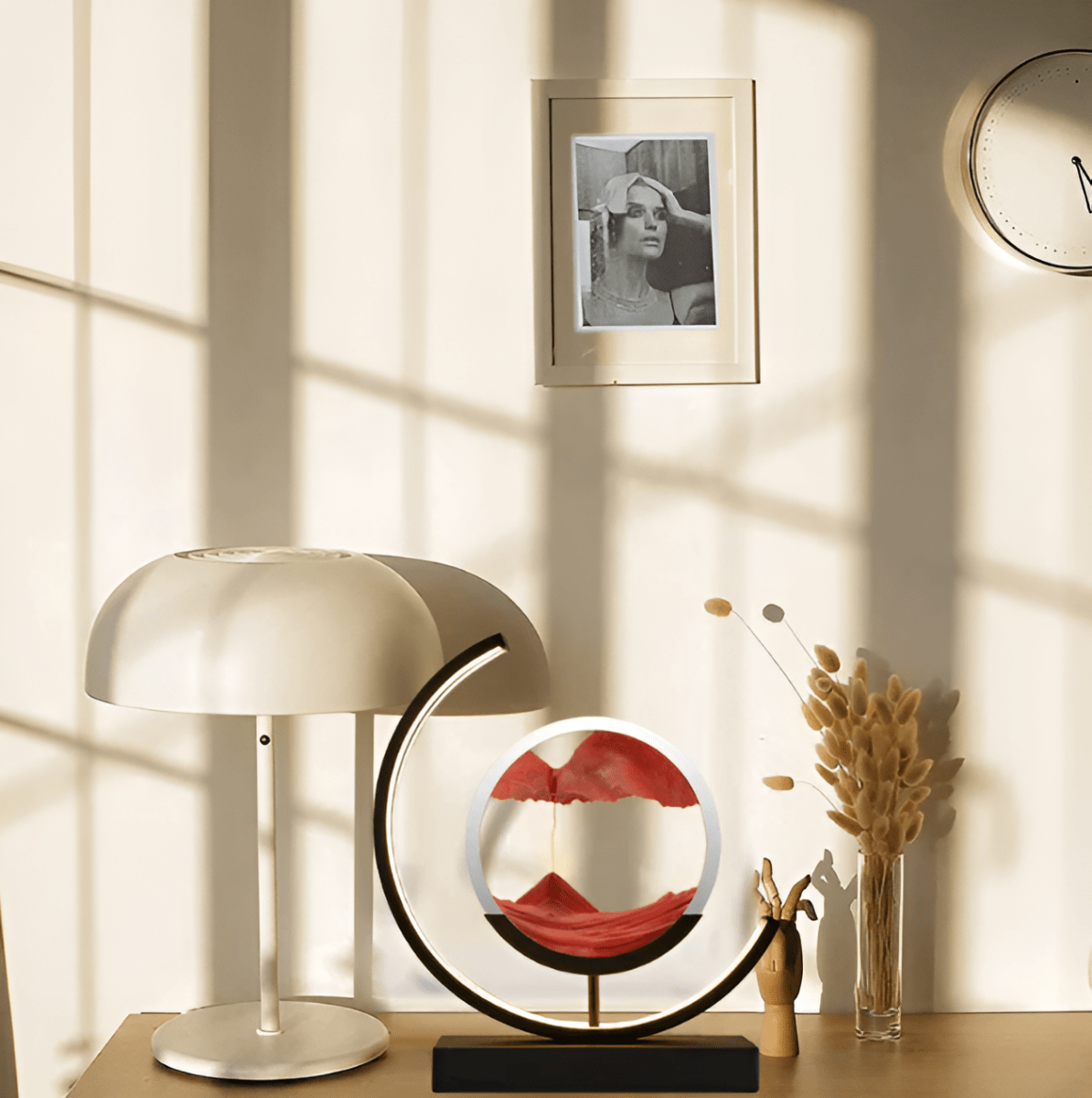 Soothing Wave Table Lamp with Colorful LED Light