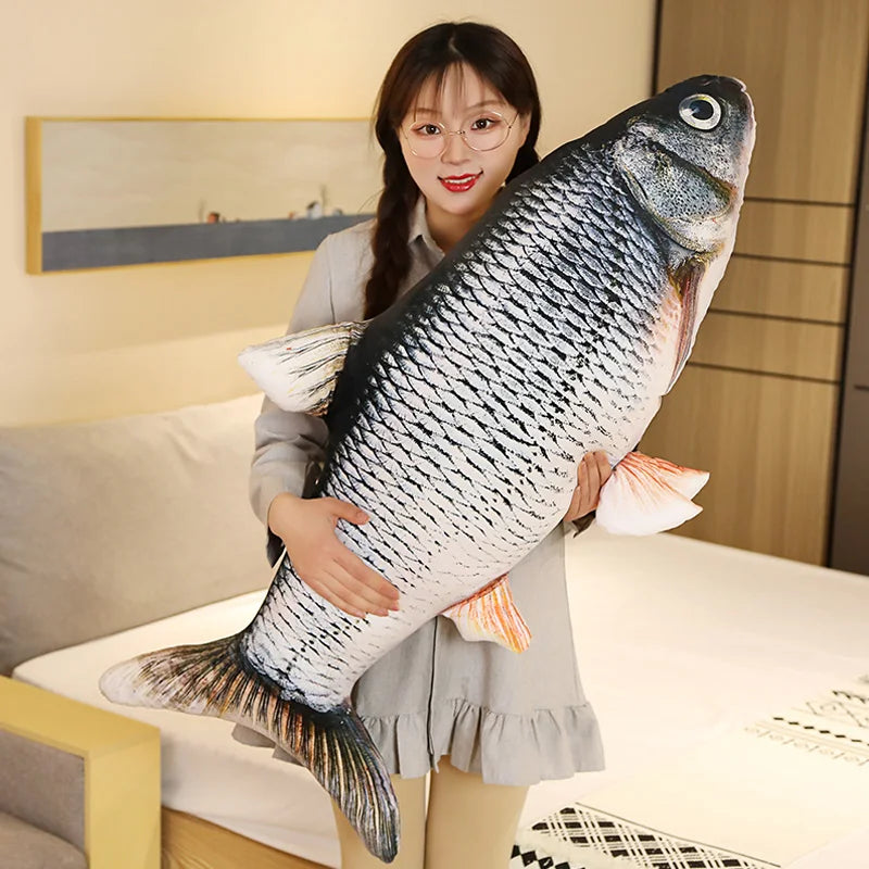 Large Fish Stuffed Animal Cushion