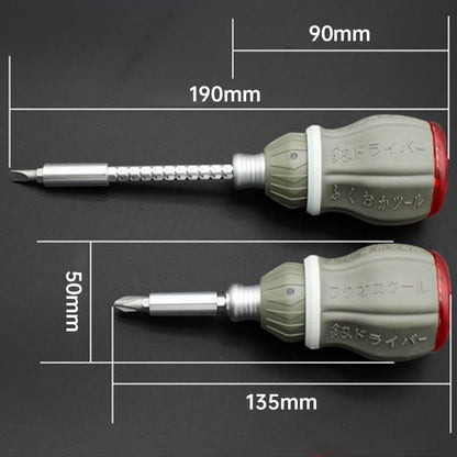 Compact Adjustable Magnetic Multi Bit Screwdriver Kit