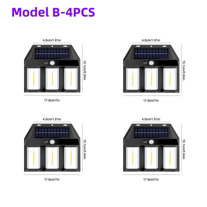 Outdoor Security LED Solar Wall Light