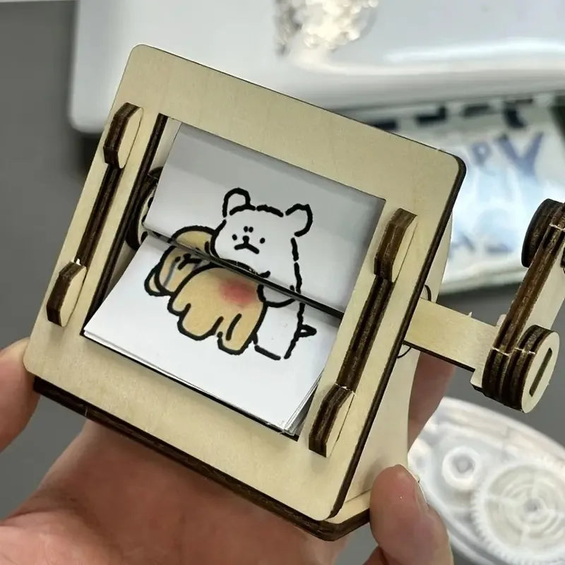 Creative Wooden Animation Kit DIY Desktop Toy