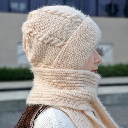 Warm Fuzzy Beanie Scarf Set