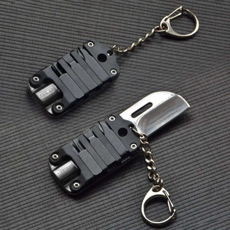 Compact Pocket Folding Knife Keychain Multi Tool - Yeezlab