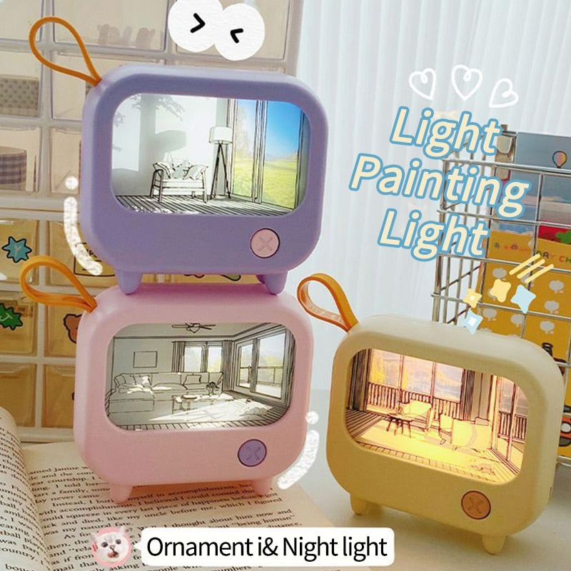 Small Artistic Table Lamp Decorative Night Light