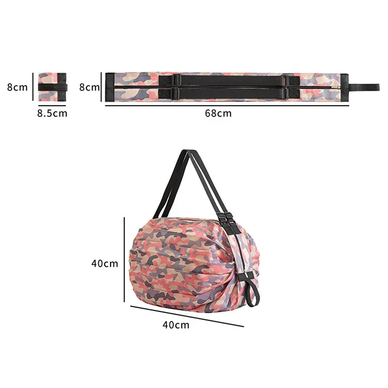 Compact Reusable Folding Grocery Bag