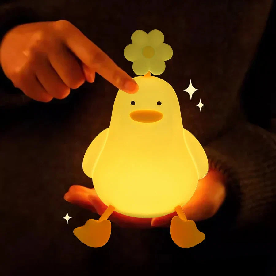 Adorable Blossom Duck Phone Stand Lamp