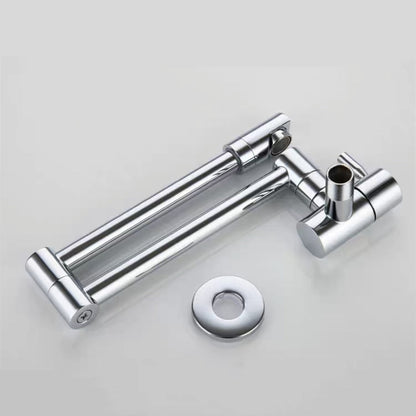 Space-Saving Foldable Chrome Kitchen Faucet
