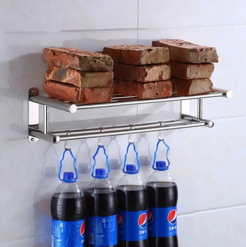 Premium Stainless Steel Bathroom Towel Holder