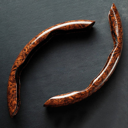 GripMaster | Anti-Slip Wooden Car Steering Wheel Cover