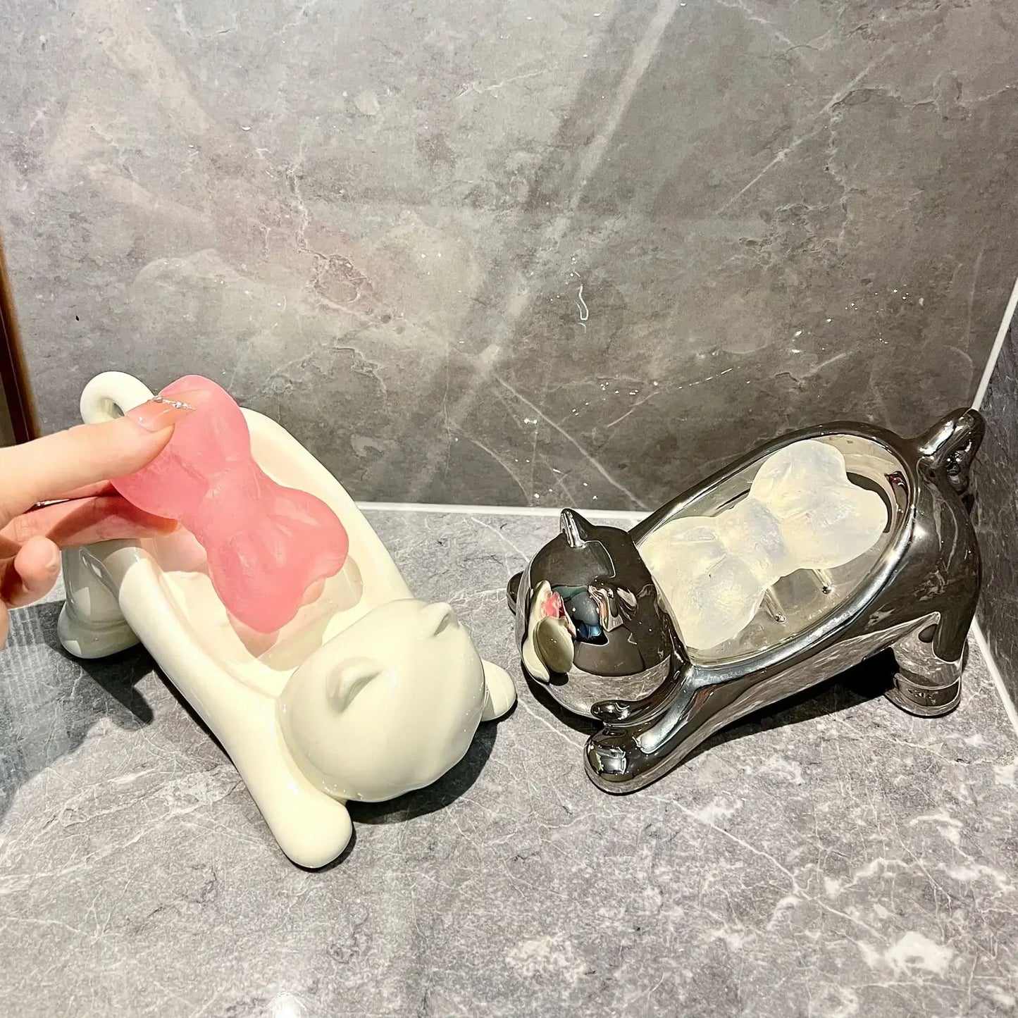Flexible Cat Shaped Soap Dish