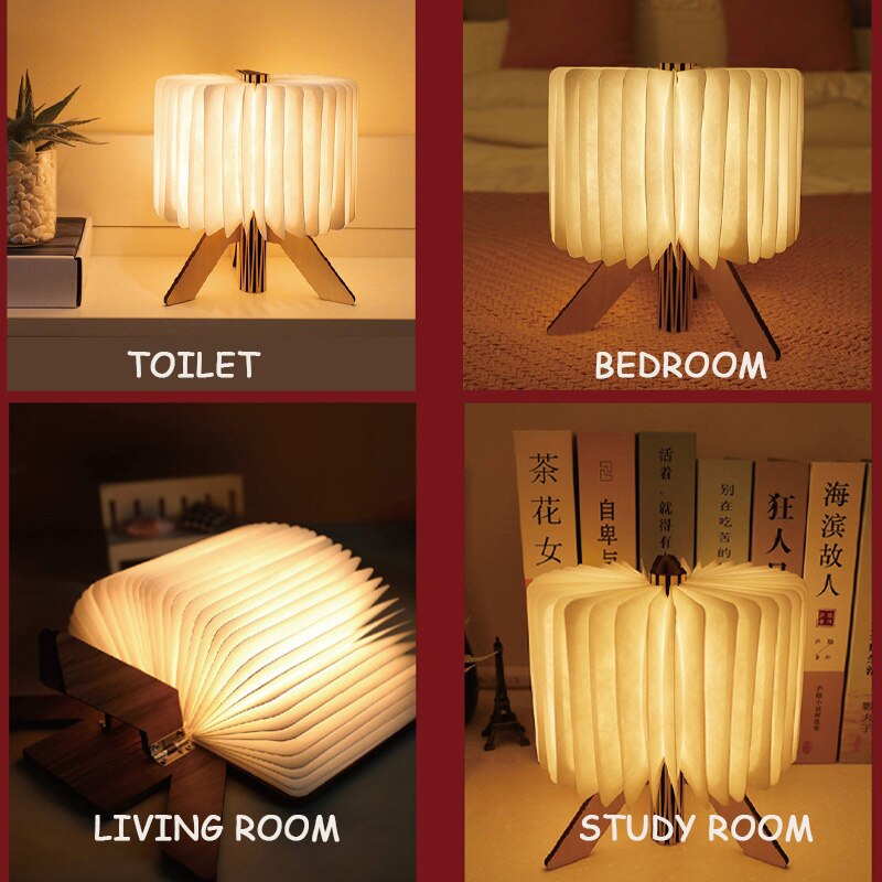 Portable LED Reading Book Lamp Decor