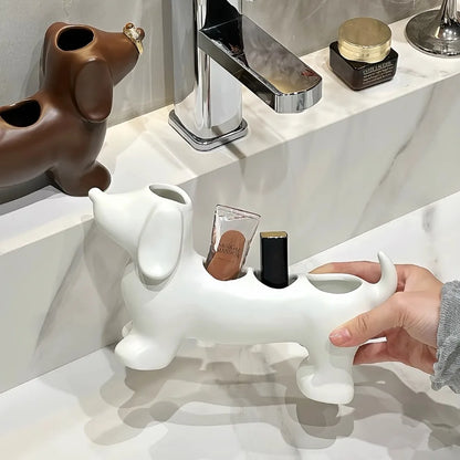 Dachshund Bathroom Storage Organizer