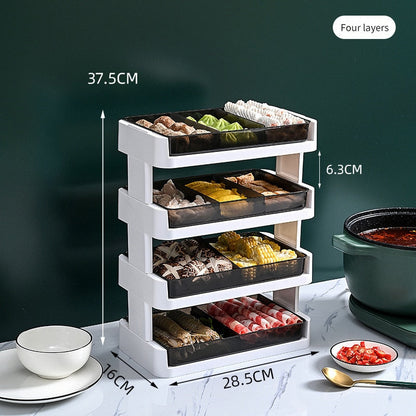 Space Saving Stackable Kitchen Shelf Rack