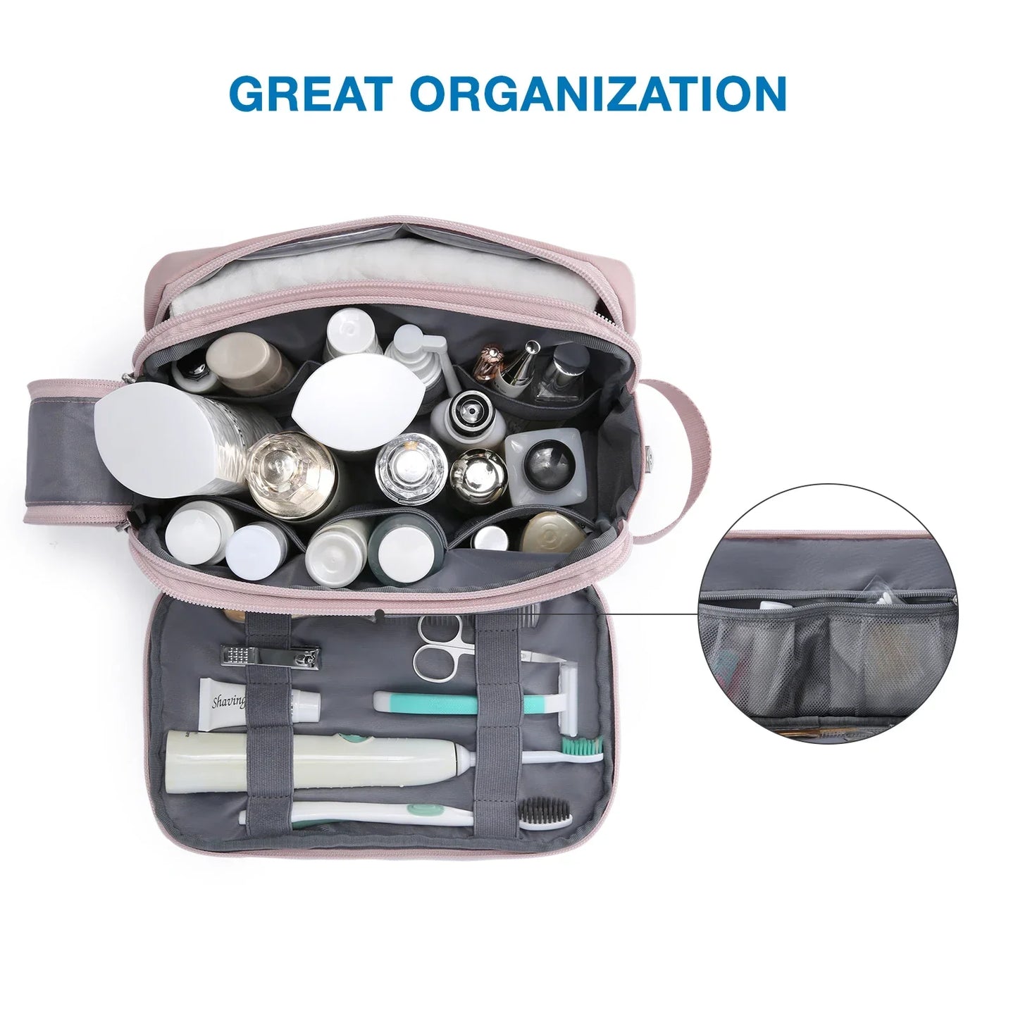 Waterproof Travel Toiletry Bag for Men and Women