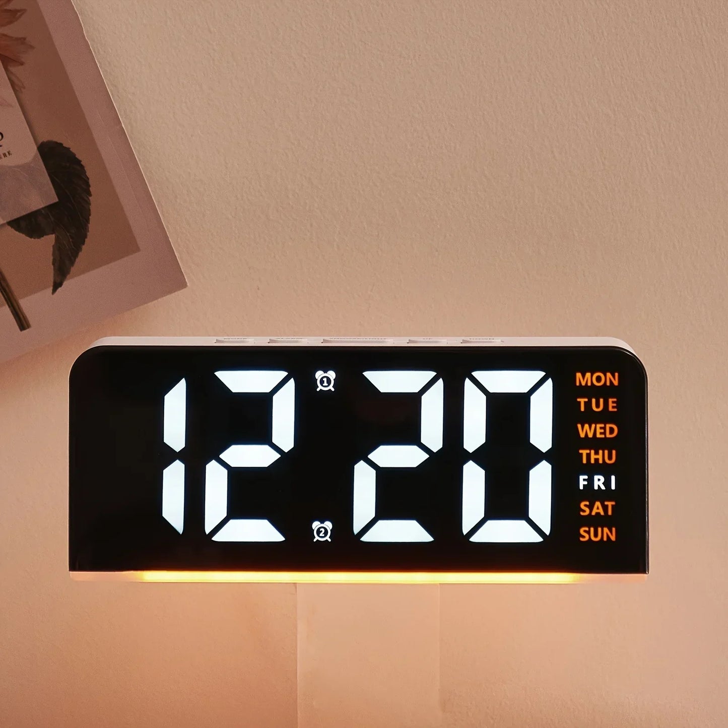 Contemporary LED Digital Nightlight Alarm Clock