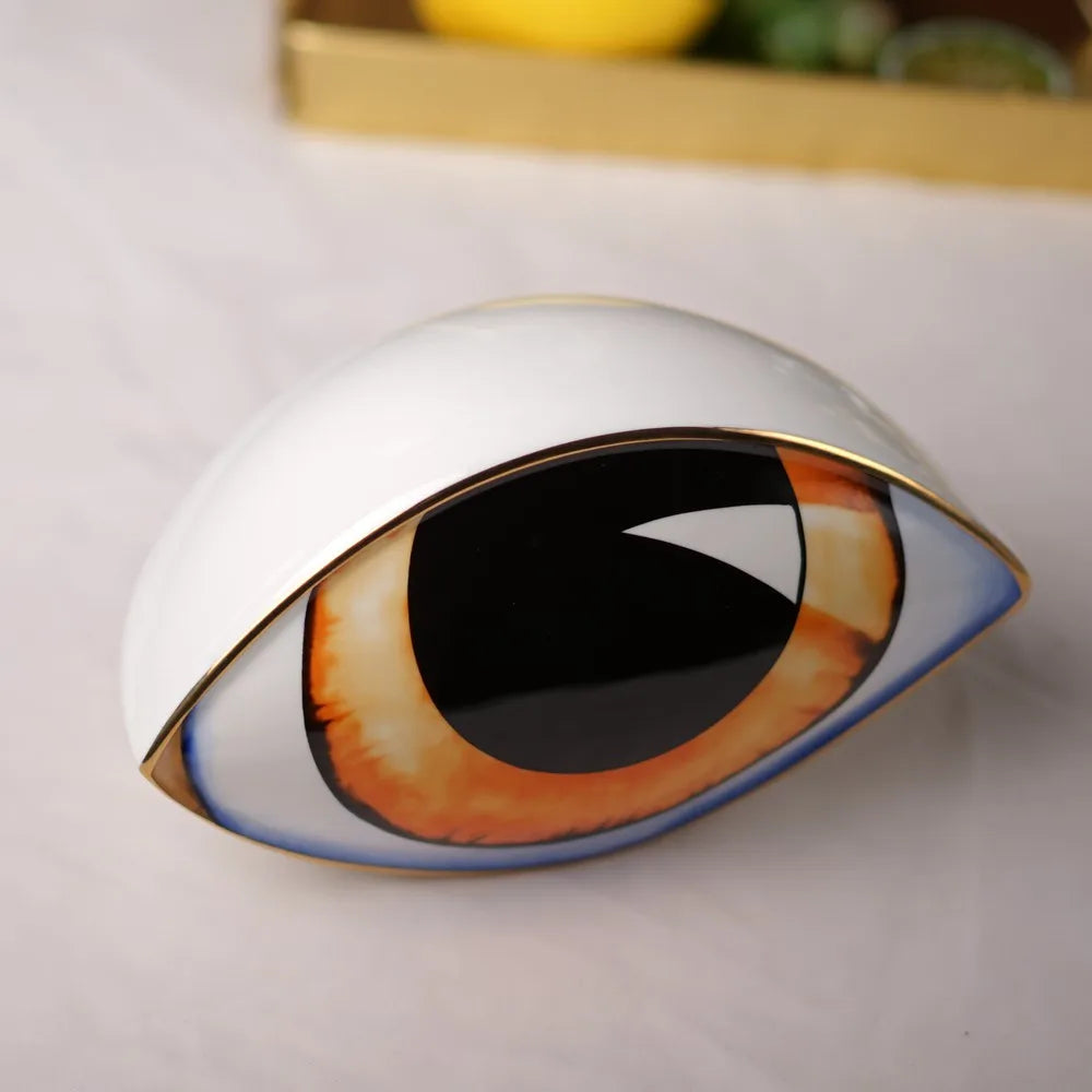 Unique Eye Ceramic Figure Home Decoration