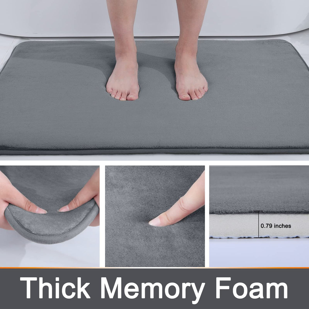Soft Non Slip Memory Foam Bathroom Mat