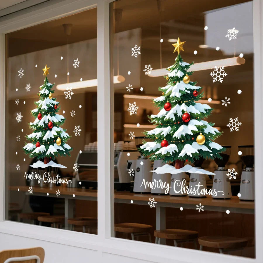 Colorful 3D Christmas Tree Wall Decal - Yeezlab
