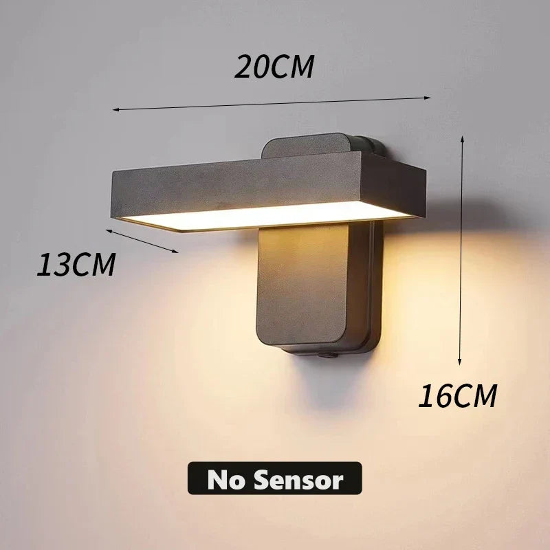 Outdoor Motion Sensor LED Wall Lamp Adjustable - Yeezlab