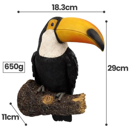 Colorful Tropical Bird Figurine Decoration - Yeezlab