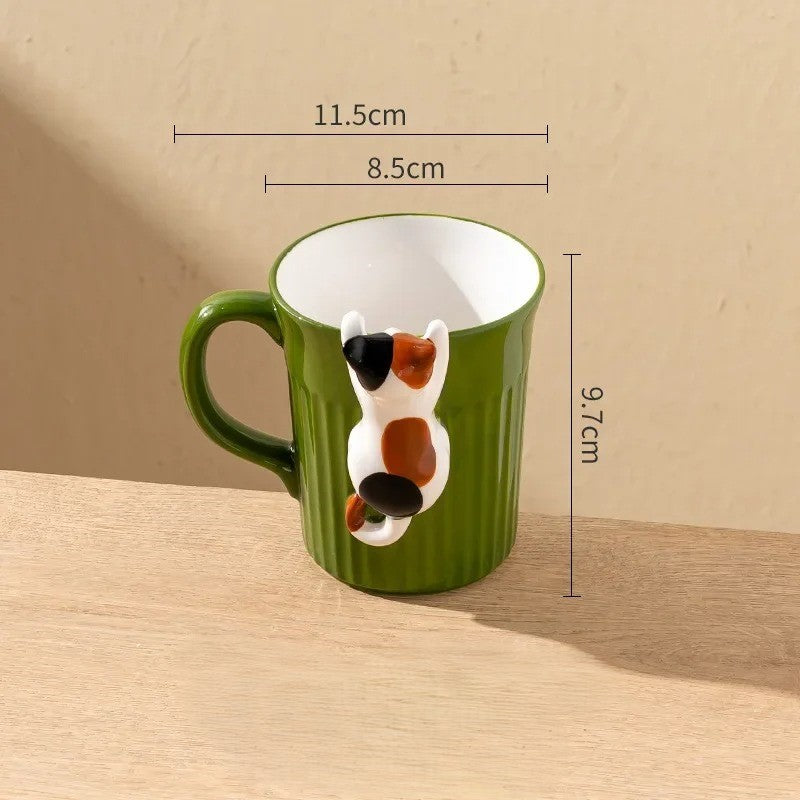 Funny Cat Shaped Coffee Mug - Yeezlab